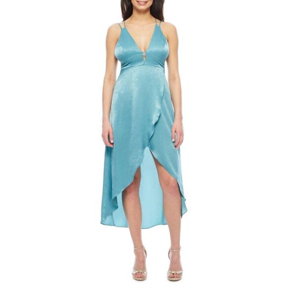 Renn Sleeveless Wrap Dress in Dazzle Seafoam Green New With Tags Size Small Pre- - Picture 1 of 2
